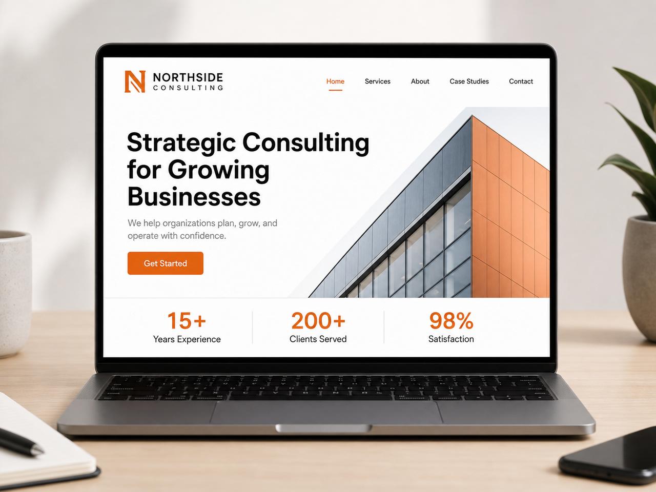 Northside Consulting website after the redesign